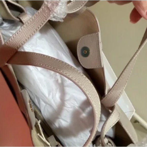 Authentic Polène Cyme textured Cream Bag - Picture 4 of 5